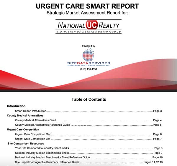 SMART Report sample page